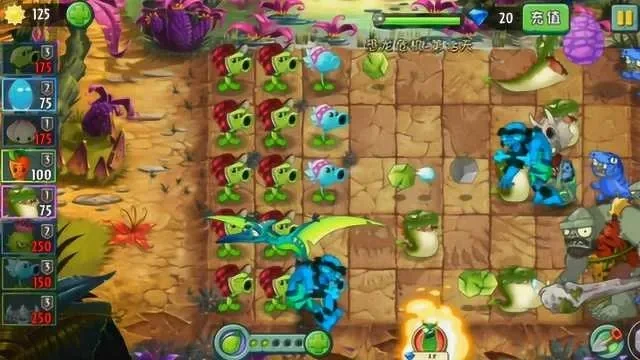 《植物大战僵尸2》恐龙战攻略：快速种植阳光植物，强力攻击，特殊植物能力，针对性攻击与道具使用