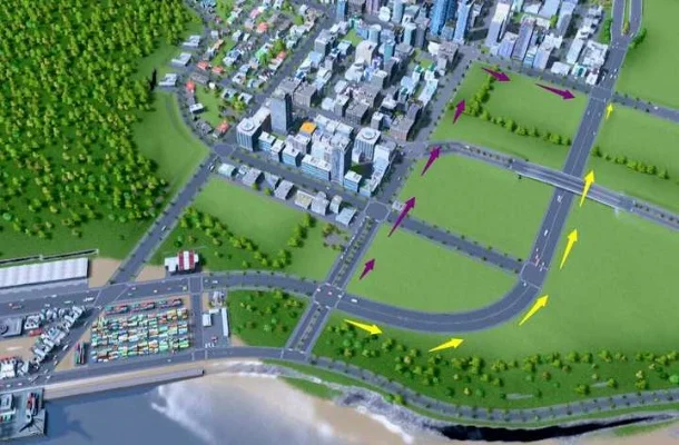 城市天际线对外连接策略：道路桥梁、公交机场、通讯技术优化