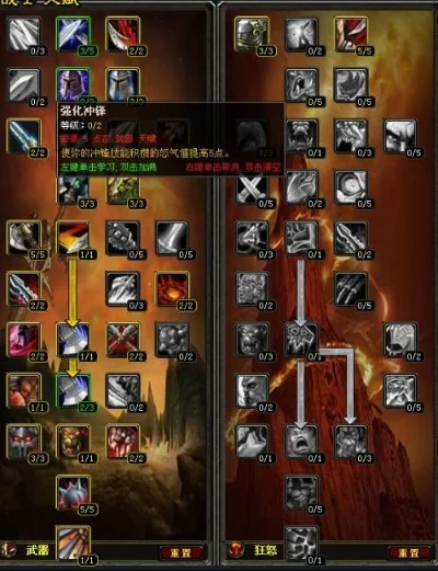 魔兽世界pvp战士天赋-战士PVP天赋搭配策略