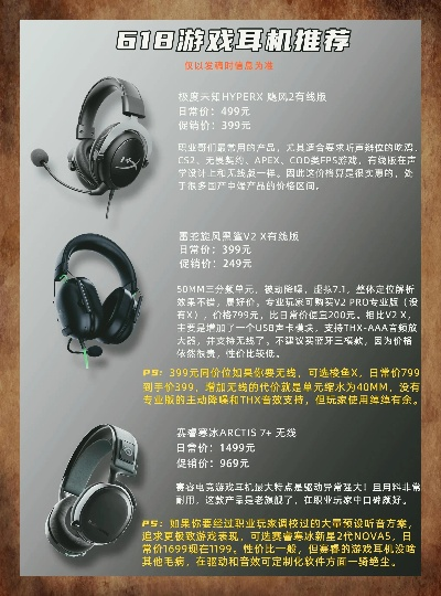电脑十大游戏耳机排名前十-游戏耳机排名前十